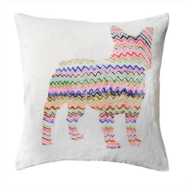 Zig Zag Frenchie - Pillow